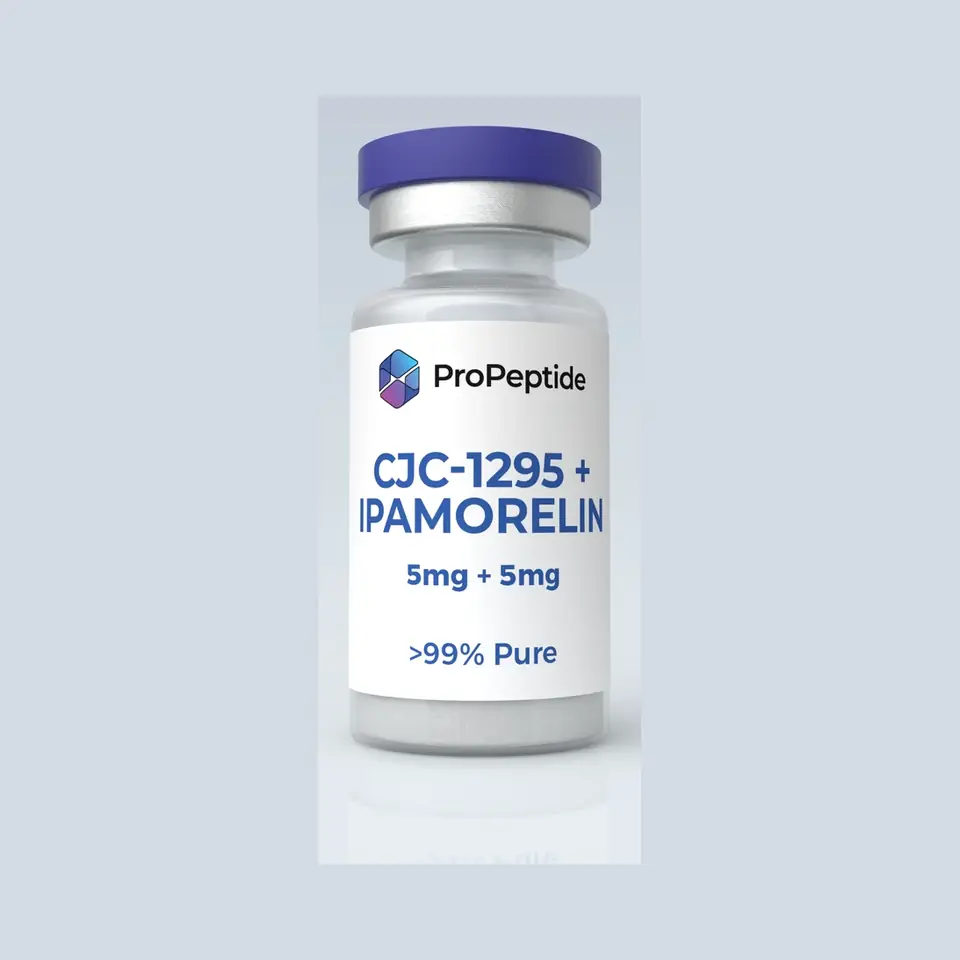 CJC-1295 + Ipamorelin 5mg/5mg lyophilised research vial